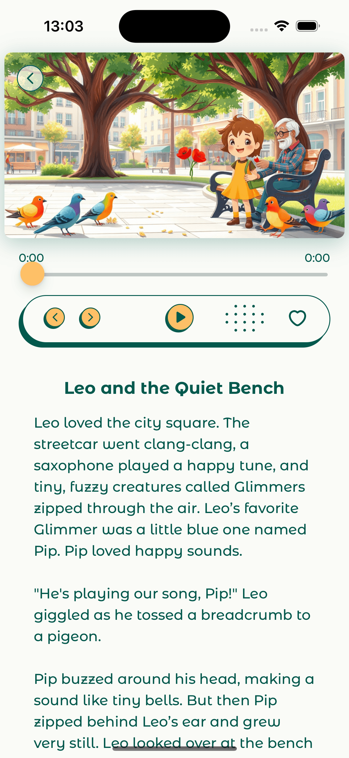 Veni app screen 2